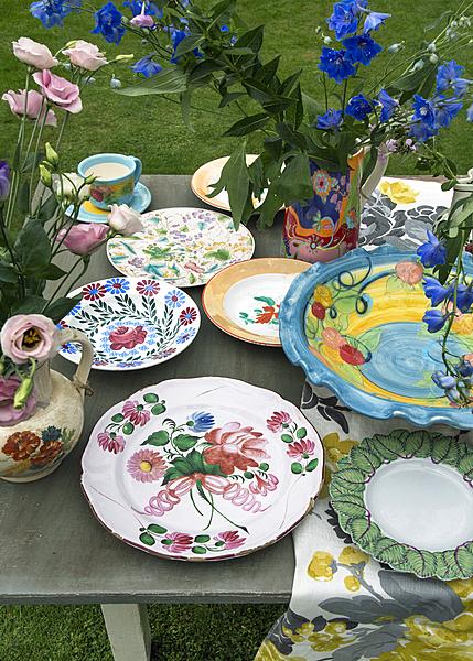 bloemen servies