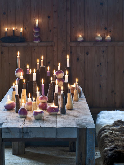 Verlichting met groenten