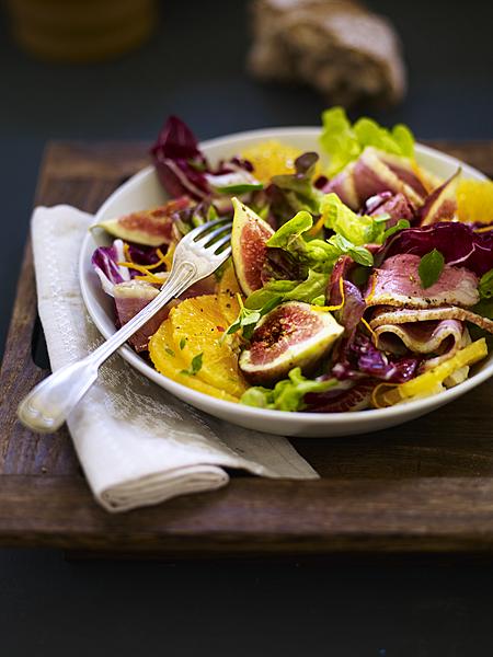 Vijgen_Eendeborst_sinaasappel_vijgen_salade