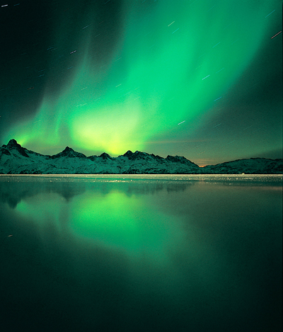 Northern lights in Greenland
