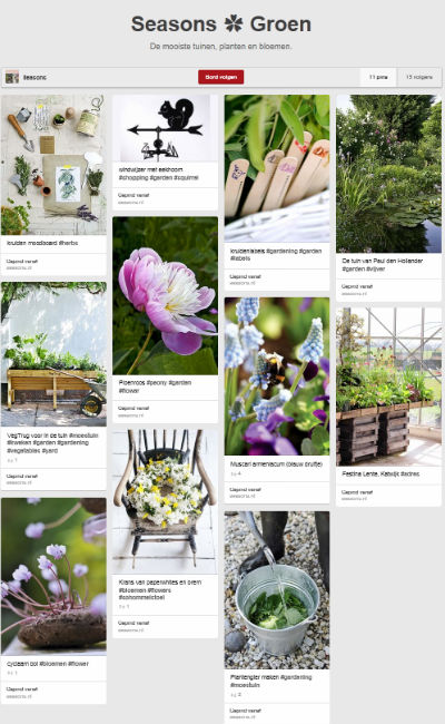 seasons pinterest groen board