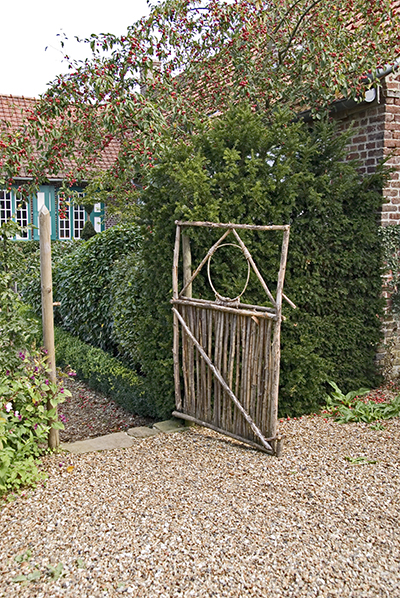 vlechwerk tuinhek bezoektuin