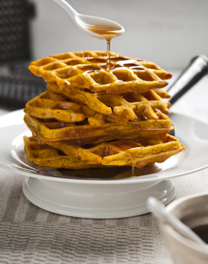 wafels met pompoen