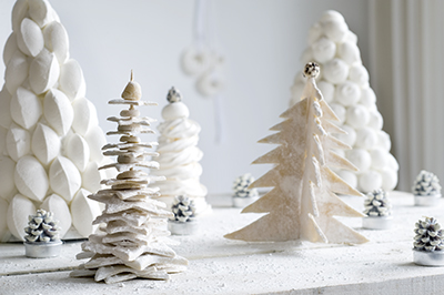 witte kerstbomen brooddeeg meringue witte kerstbomen brooddeeg meringue