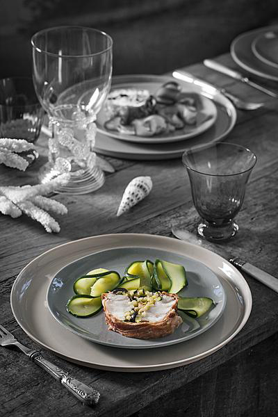 zeewolf rollade courgette zeewolf rollade courgette