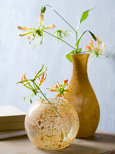 zelfmaken vaas oker zand verfspetters zelfmaken vaas oker zand verfspetters