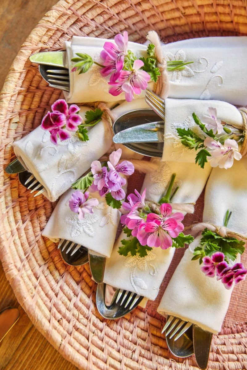 stylen met geranium