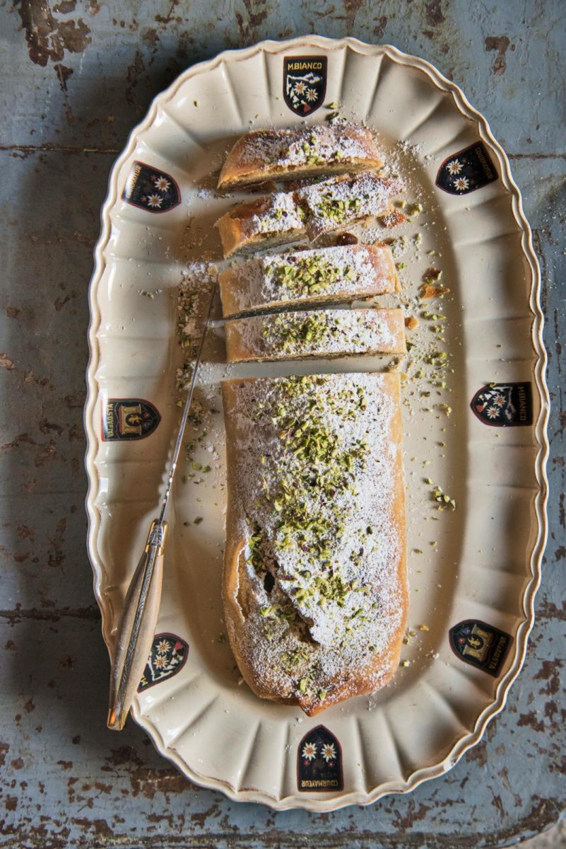 zoete aardappelstrudel
