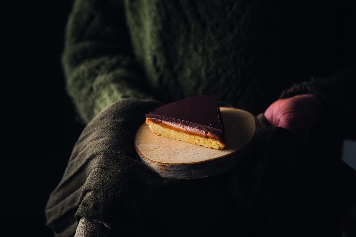 chocolate karamel slice