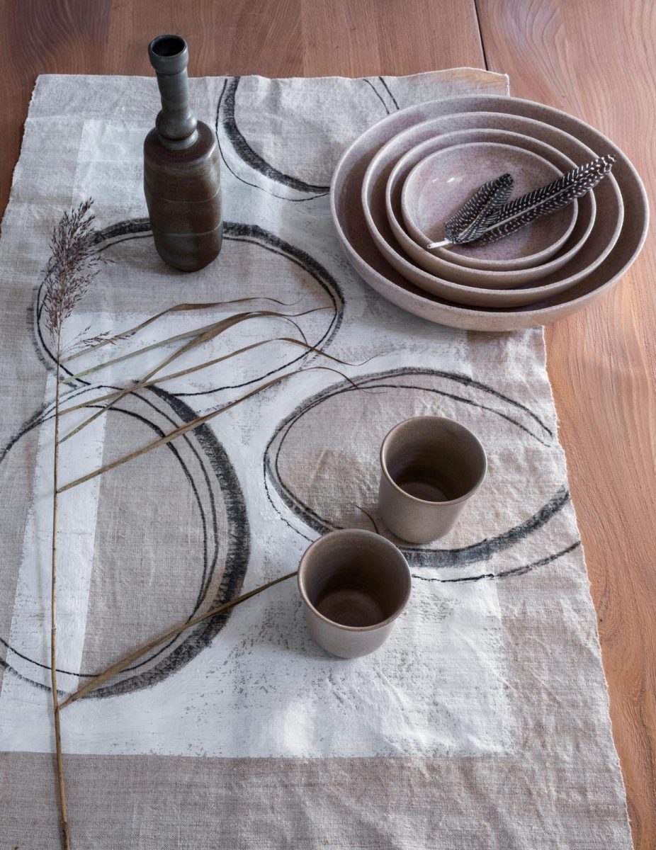 DIY linnen tafelloper