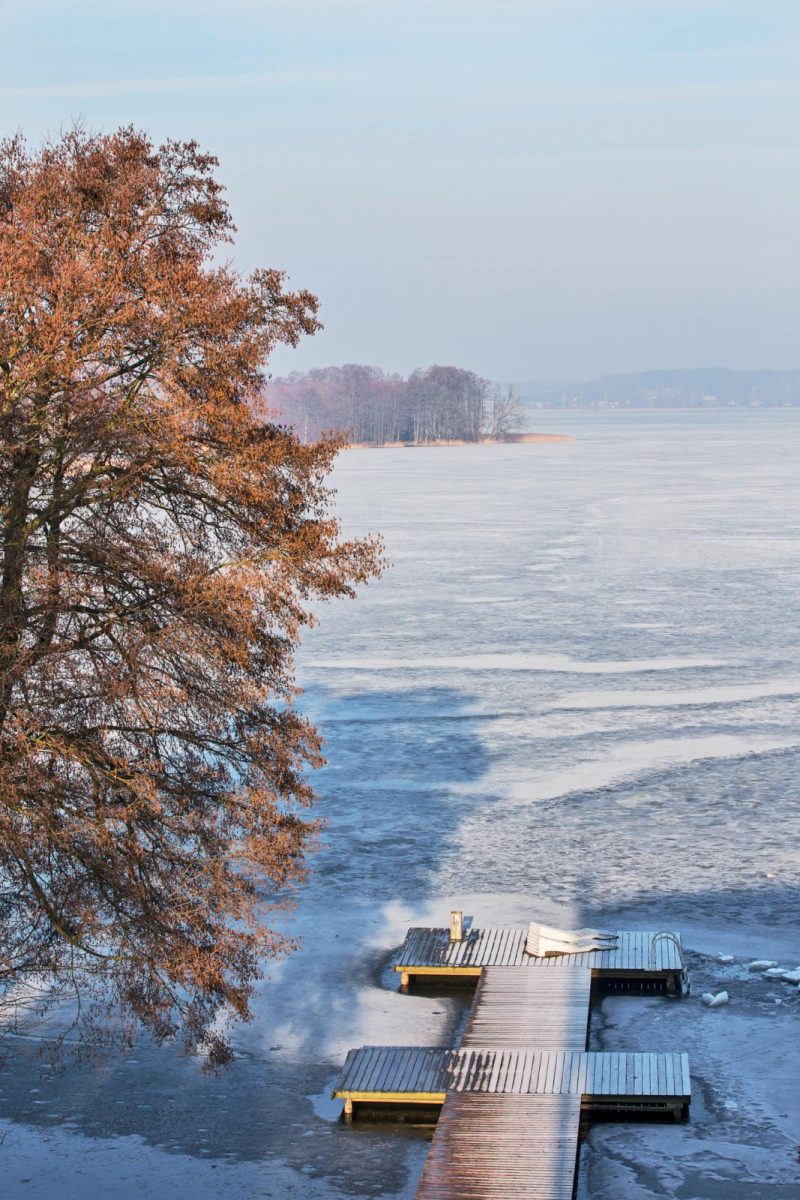 bevroren meer polen