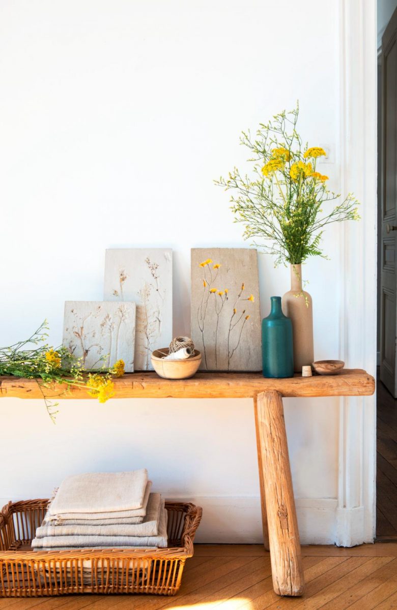 DIY betonnen herbariumtegels