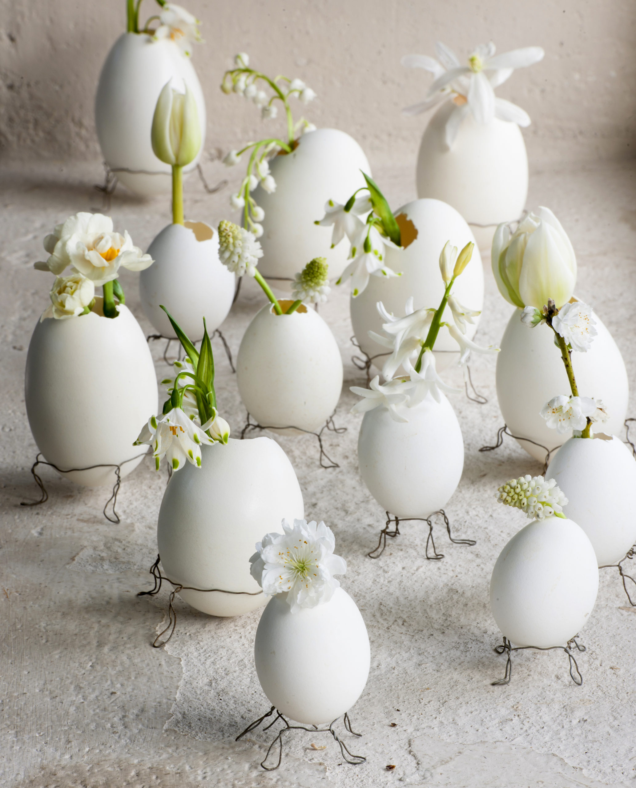 paasdecoratie: eierkrans