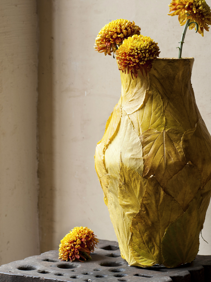 Seasons vaas met blad-149