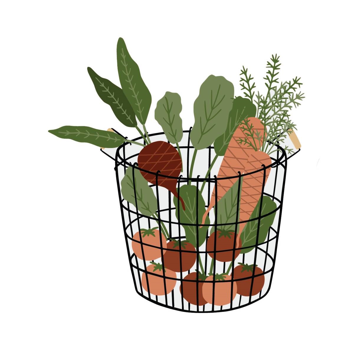 illustratie Creative Market - tuinklusjes voor mei