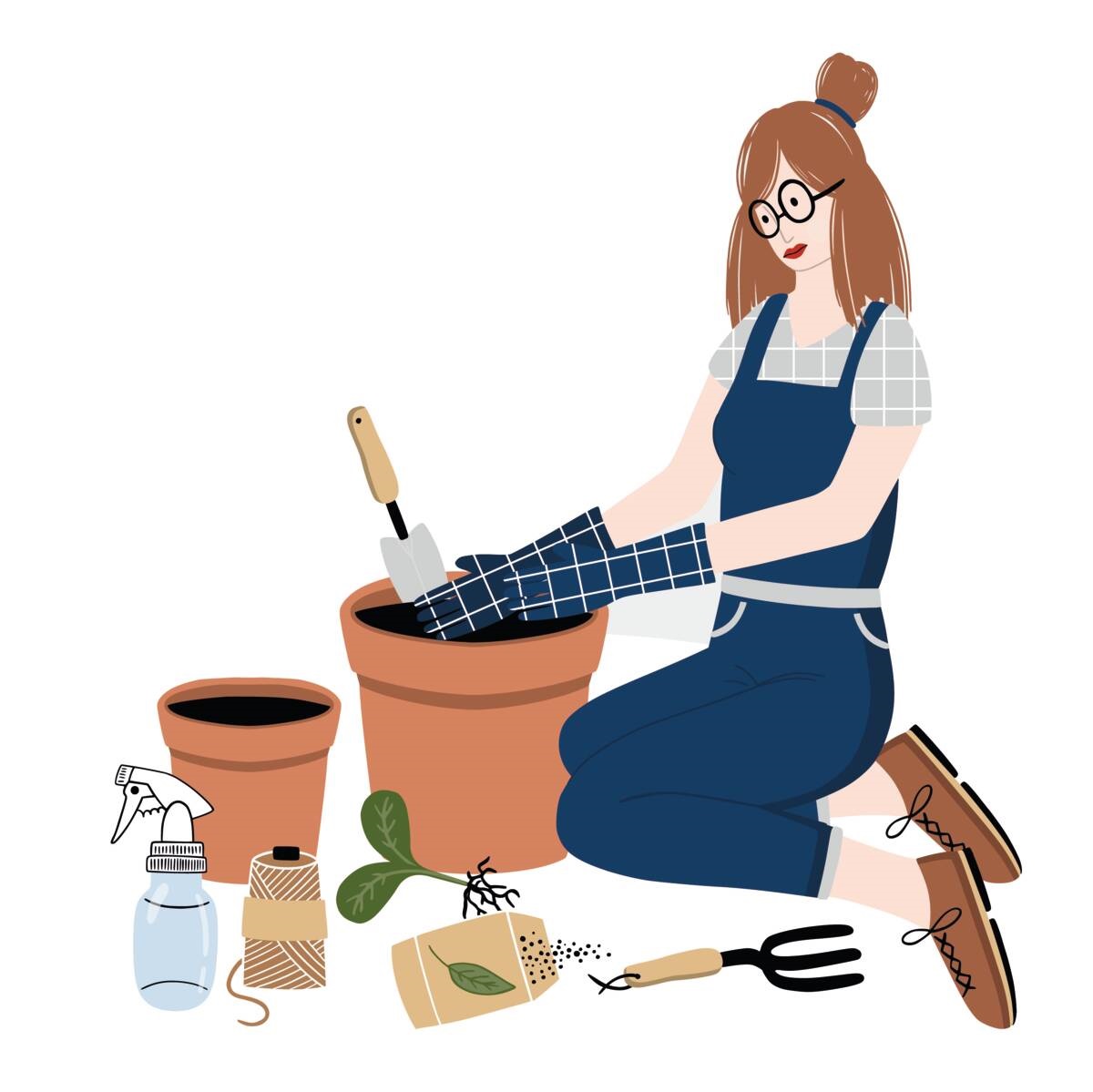 top 15 tuinklusjes - mei - illustratie creative market