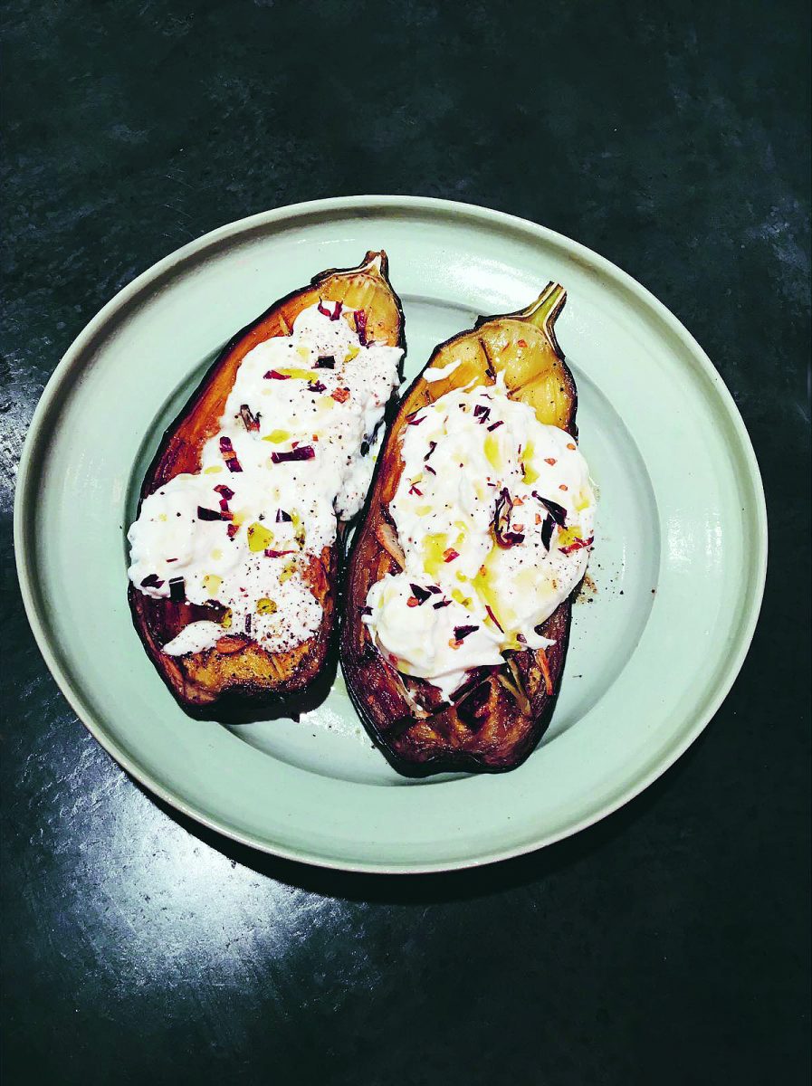 aubergine en burrata