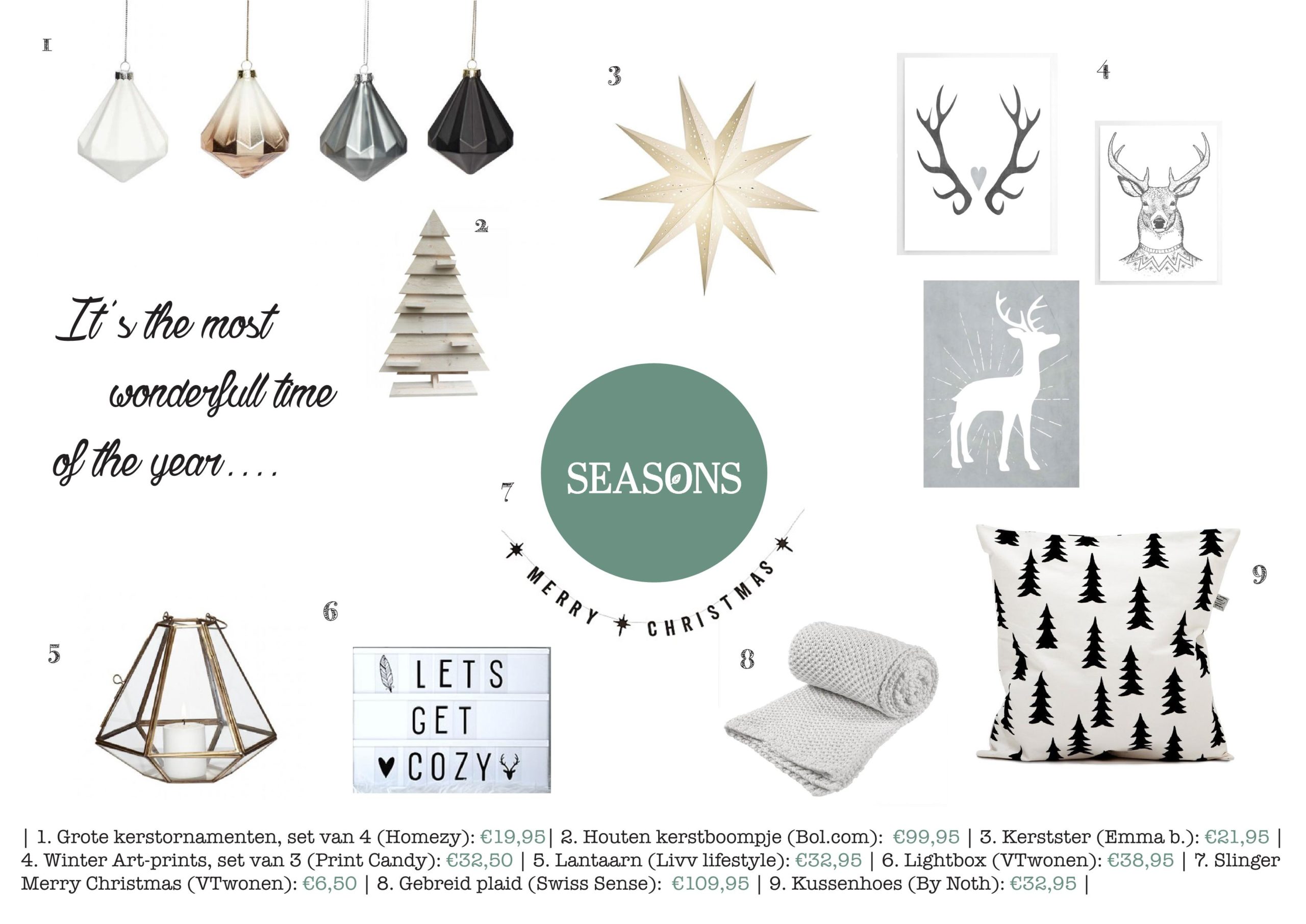 kerstshopping moodboard