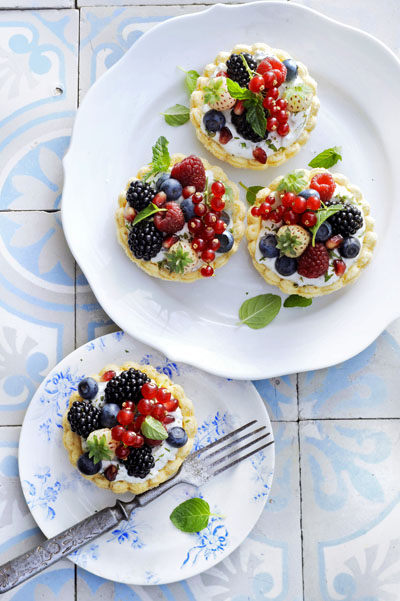 Mascarpone-bessentaartje